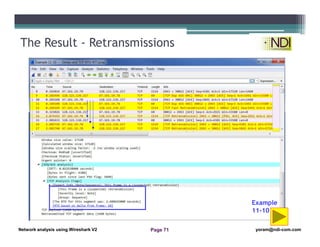 Network analysis Using Wireshark Lesson 11: TCP and UDP Analysis | PDF