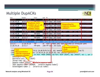 Network analysis Using Wireshark Lesson 11: TCP and UDP Analysis | PDF
