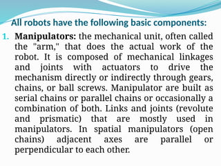Comprehensive Overview of Industrial Robotics: Components, Types, and ...