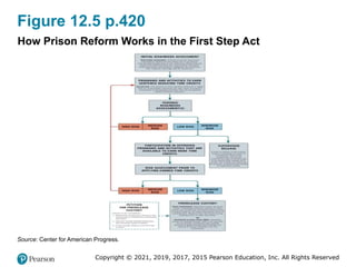 Copyright © 2021, 2019, 2017, 2015 Pearson Education, Inc. All Rights Reserved
Figure 12.5 p.420
How Prison Reform Works in the First Step Act
Source: Center for American Progress.
 