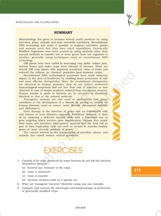 biotechnology and its applications | PDF