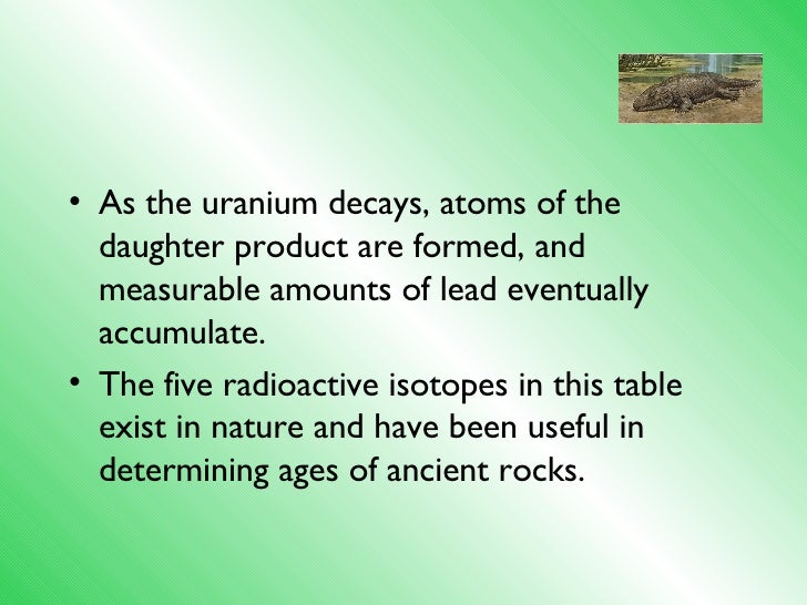 A radioactive dating procedure to determine the age of a mineral compares the minerals