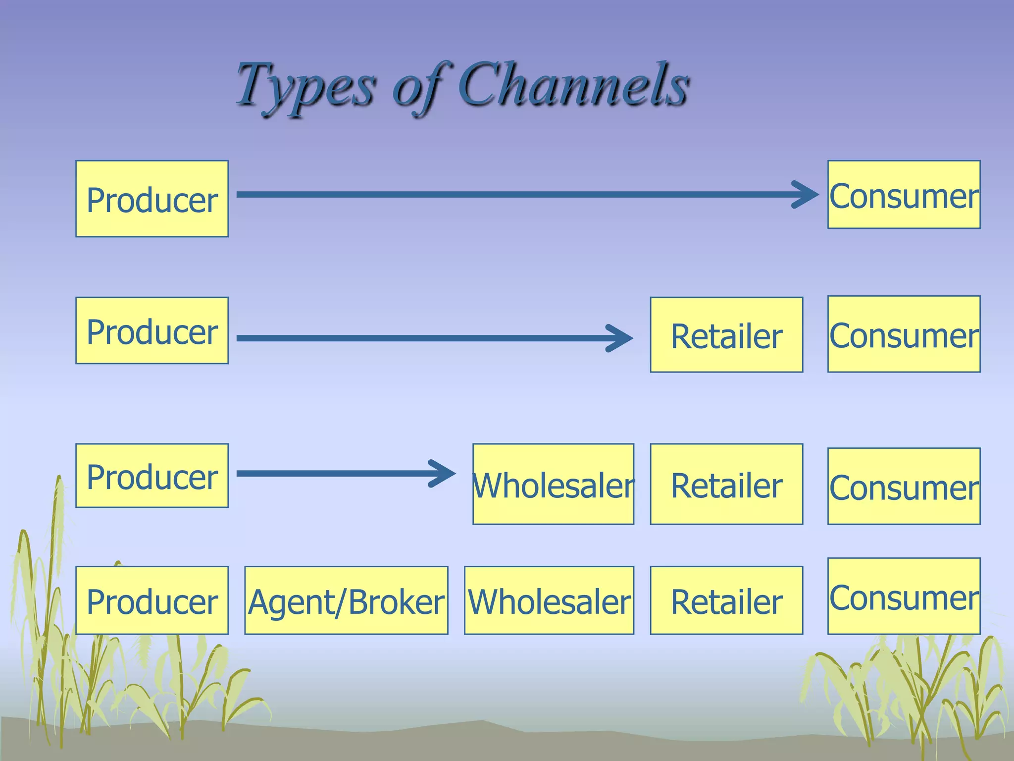 by-passes marketing intermediaries 	