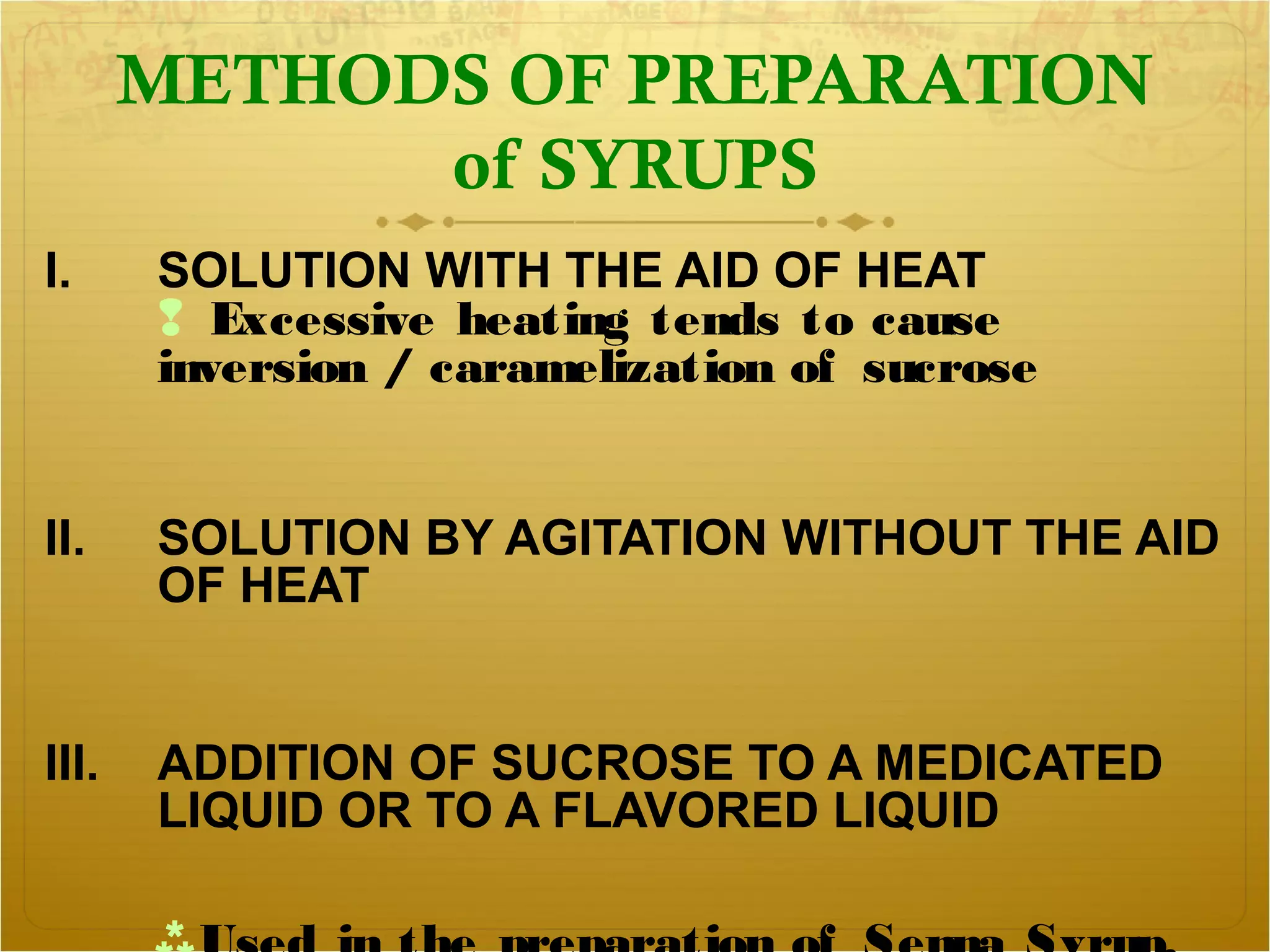 Ch.13 part 2 syrups, elixirs, spirits | PPT