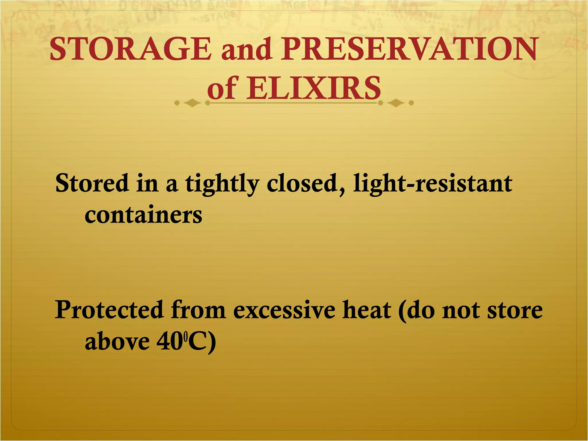 Ch.13 part 2 syrups, elixirs, spirits | PPT