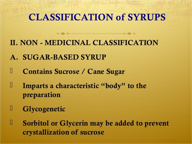Ch.13 part 2 syrups, elixirs, spirits