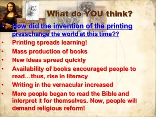 William Shakespeare (1564-1616)Considered the greatest playwright/author in history.Wrote comedies/tragedies.Wrote in Ren. EnglandContributed with creating iambic pentameter(term describes the particular rhythm that the words establish in that line)and the Elizabethan (“Shakespearean”) sonnet(poem of 14 lines, usually in iambic pentameter, restricted to a definite rhyme scheme)Built/performed in the Globe Theater.Globe Theater, London, England