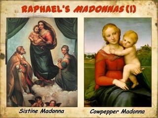 First free-form bronze since Roman times!David(pg. 388)Created from 1501-1504Originally located in Palazzo dellaSignoria in Florence, Italy.Very “human”Statue of King David, contemplating his upcoming battle with Goliath.Over 14’ tall!Michelangelo's David was sculpted during almost the same years that da Vinci was painting the Mona Lisa.