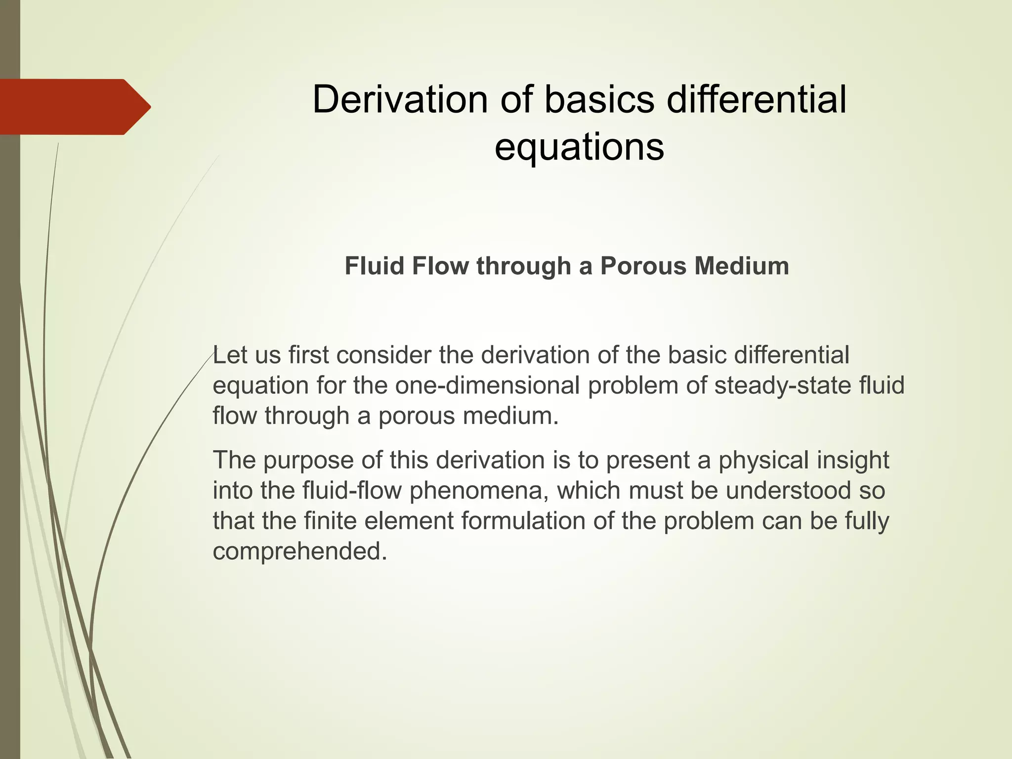 Ch 14-fluid flow through porous media | PPTX