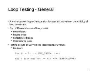 Chapter 14 software testing techniques | PPT