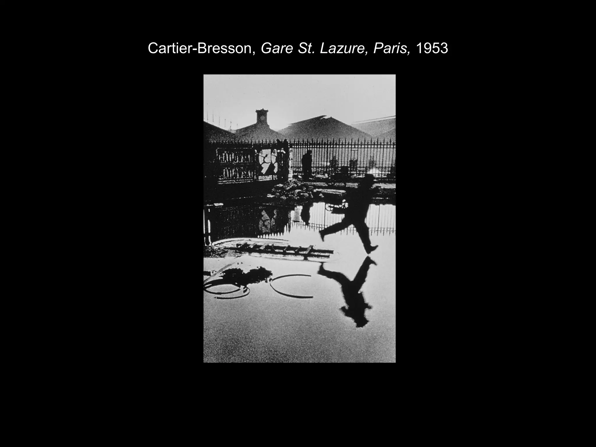 Cartier-Bresson, Gare St. Lazure, Paris, 1953 
 