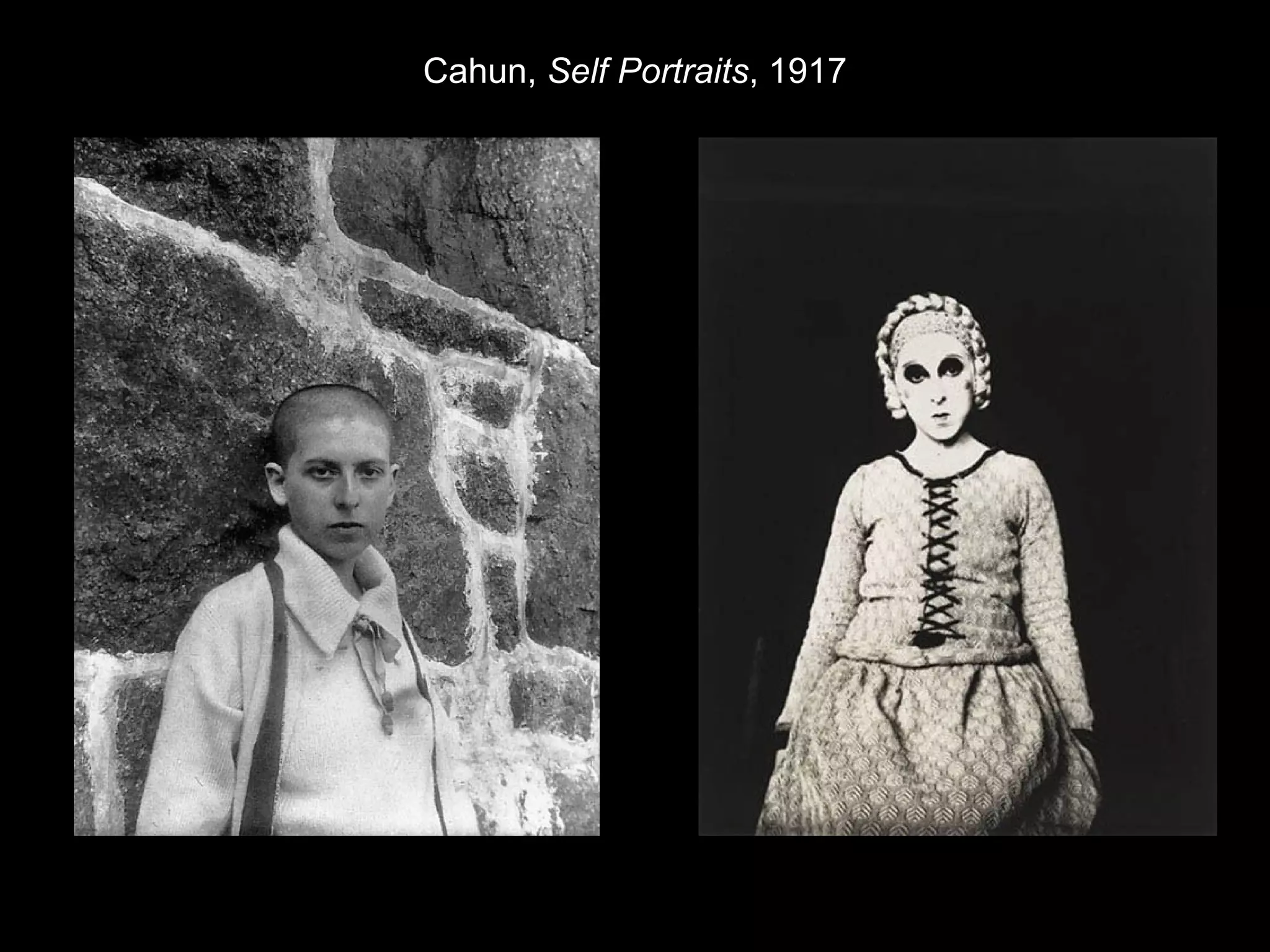 Cahun, Self Portraits, 1917 
 