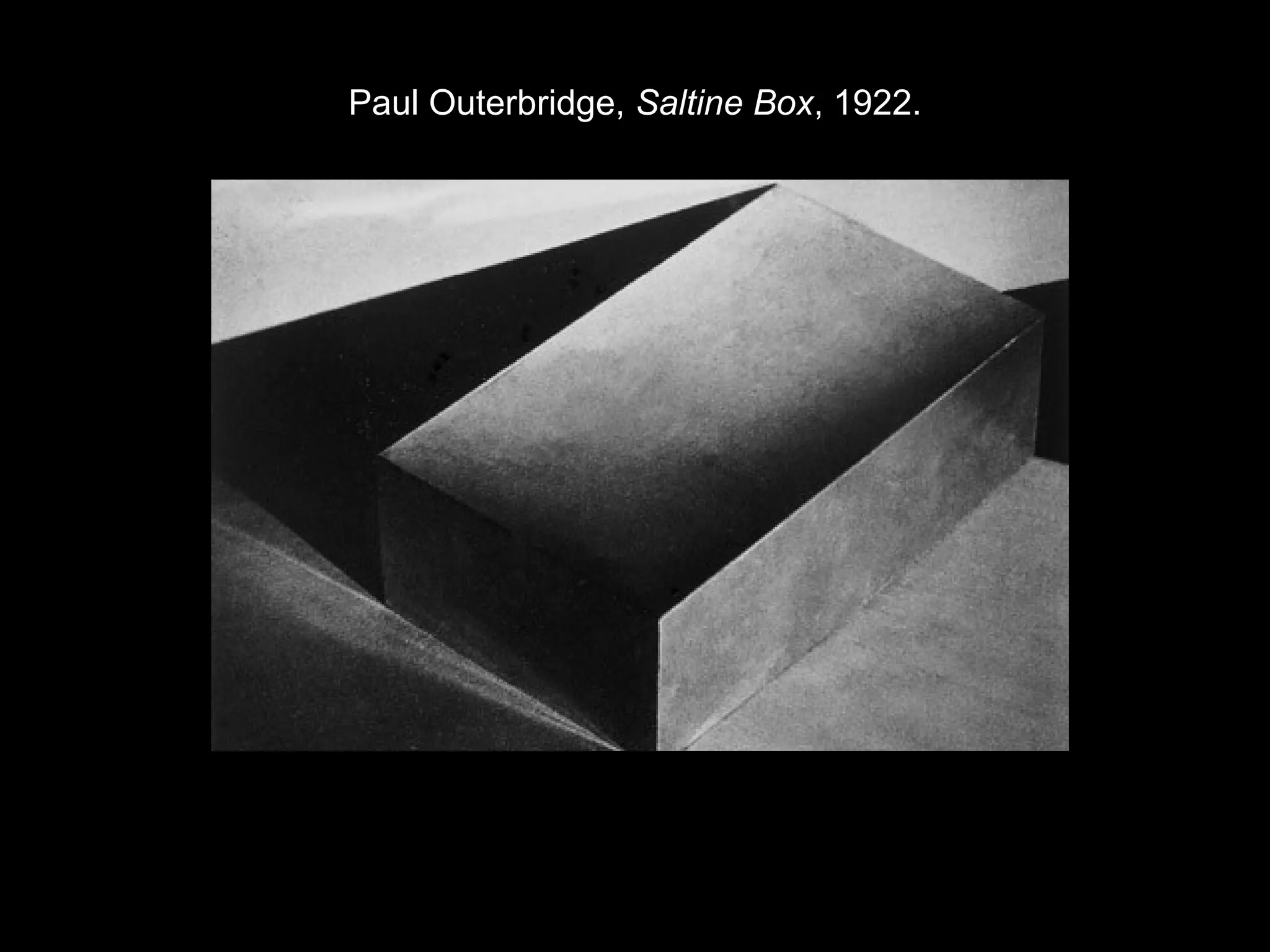Paul Outerbridge, Saltine Box, 1922. 
 