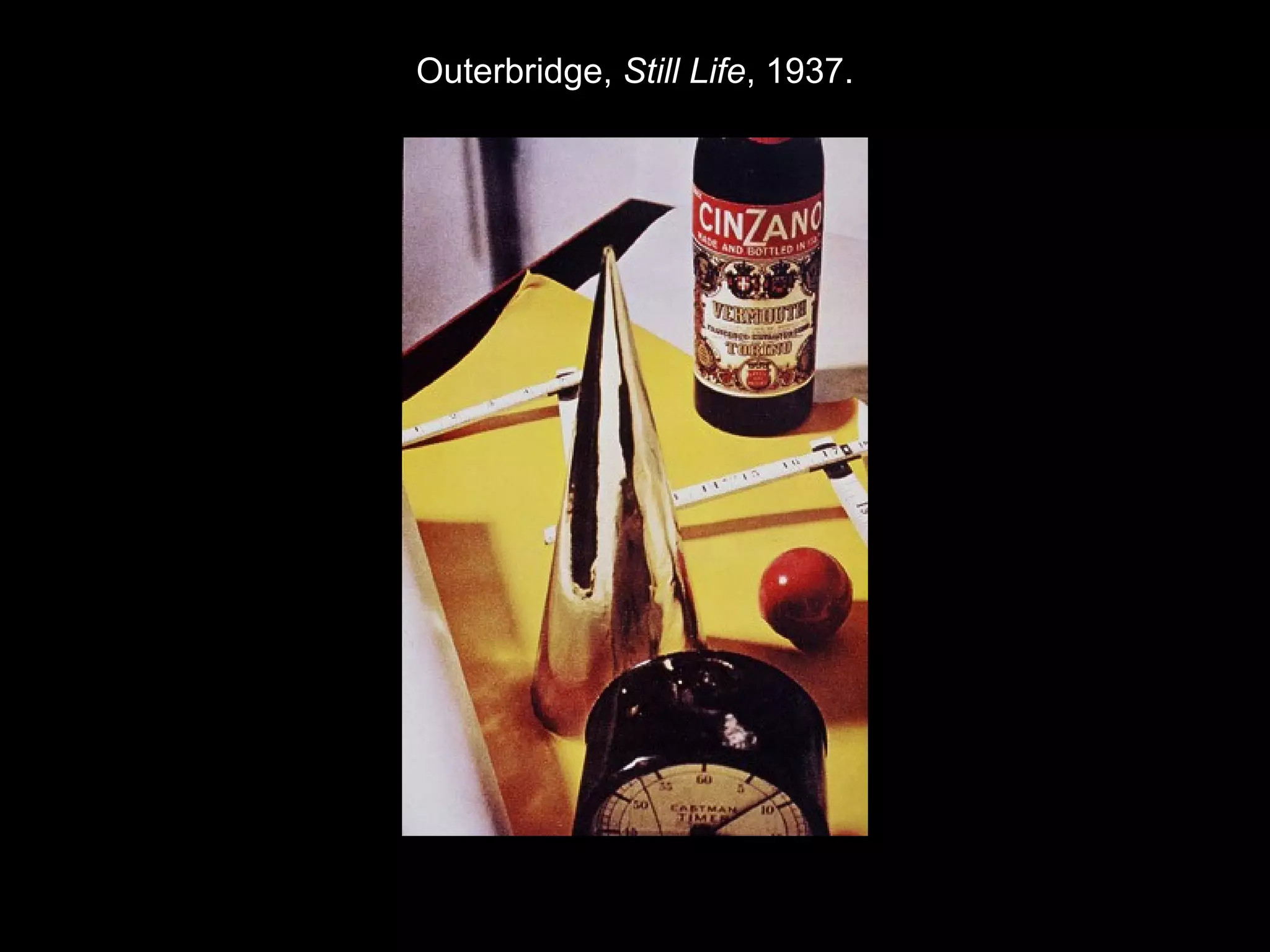Outerbridge, Still Life, 1937. 
 