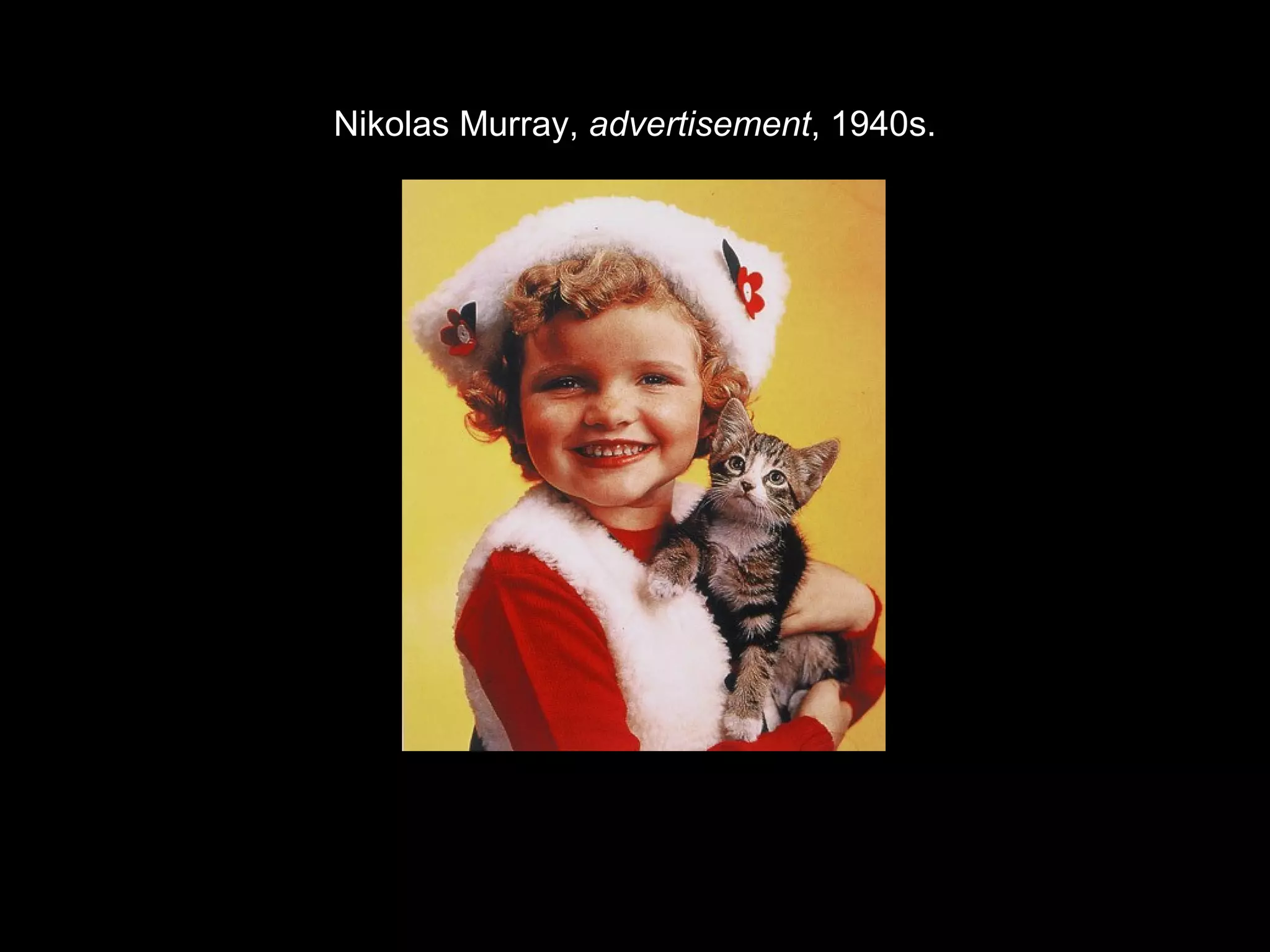 Nikolas Murray, advertisement, 1940s. 
 