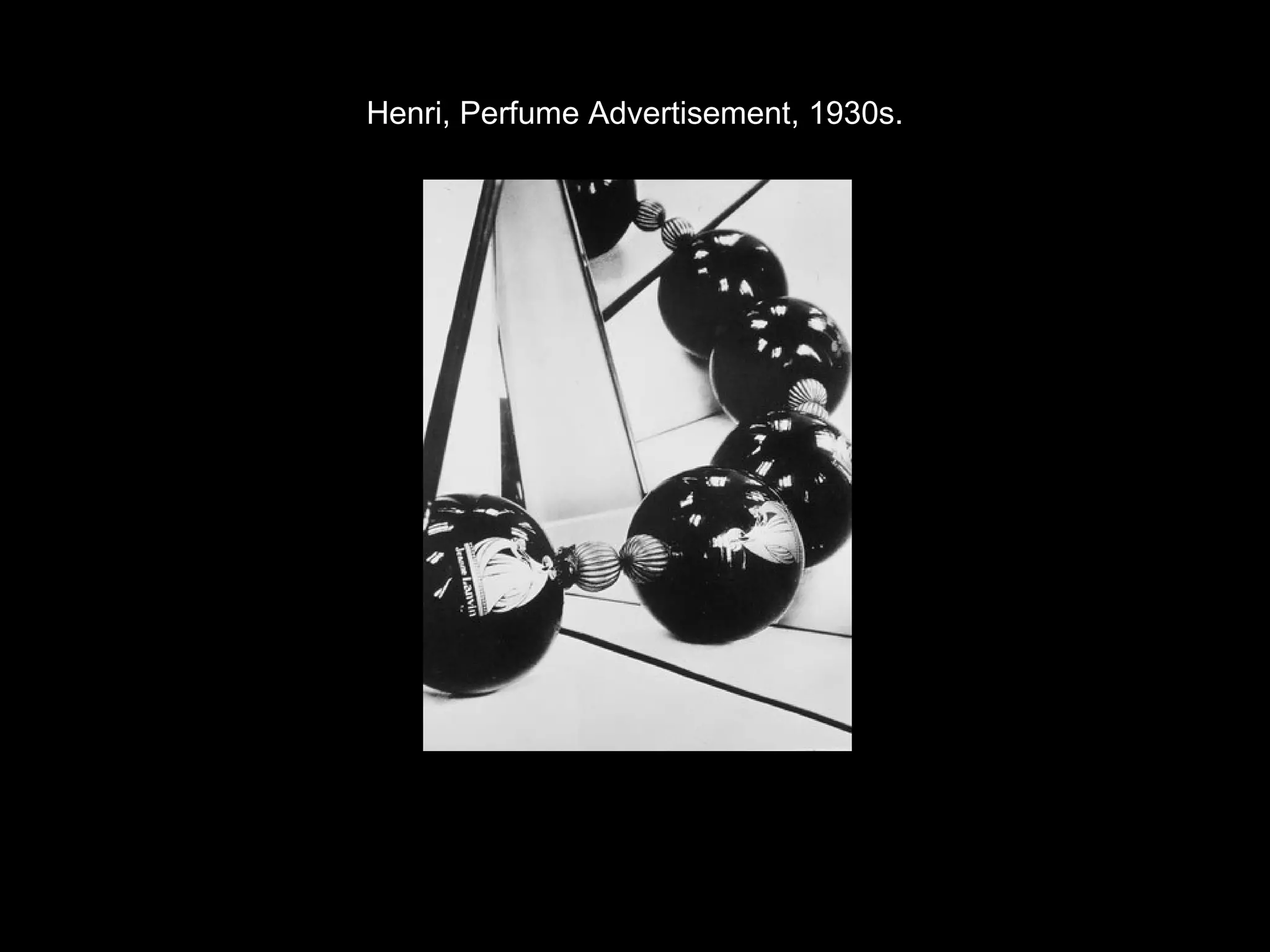 Henri, Perfume Advertisement, 1930s. 
 