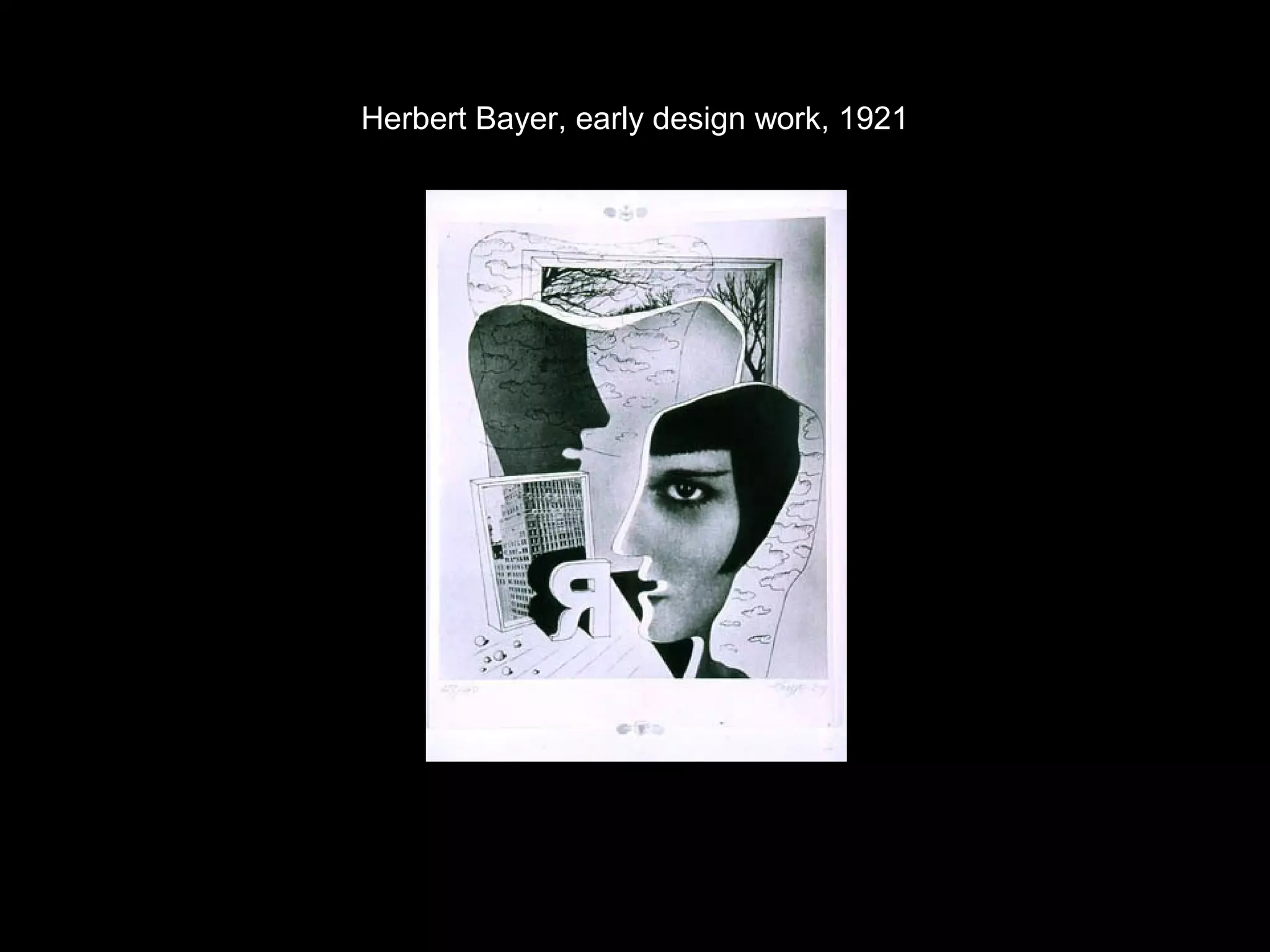 Herbert Bayer, early design work, 1921 
 