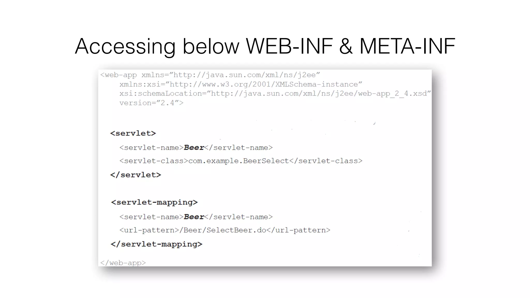 Accessing below WEB-INF & META-INF