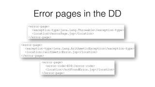 Error pages in the DD
 