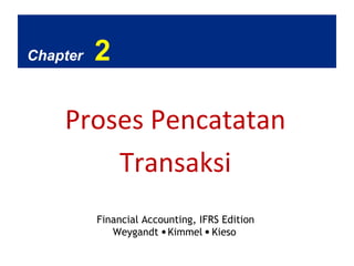 Chapter 2
Proses Pencatatan
Transaksi
Financial Accounting, IFRS Edition
Weygandt Kimmel Kieso
 