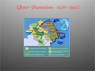 Ulster Plantation:  1609-1660 