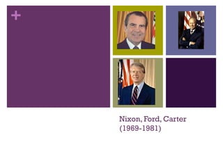+
Nixon, Ford, Carter
(1969-1981)
 