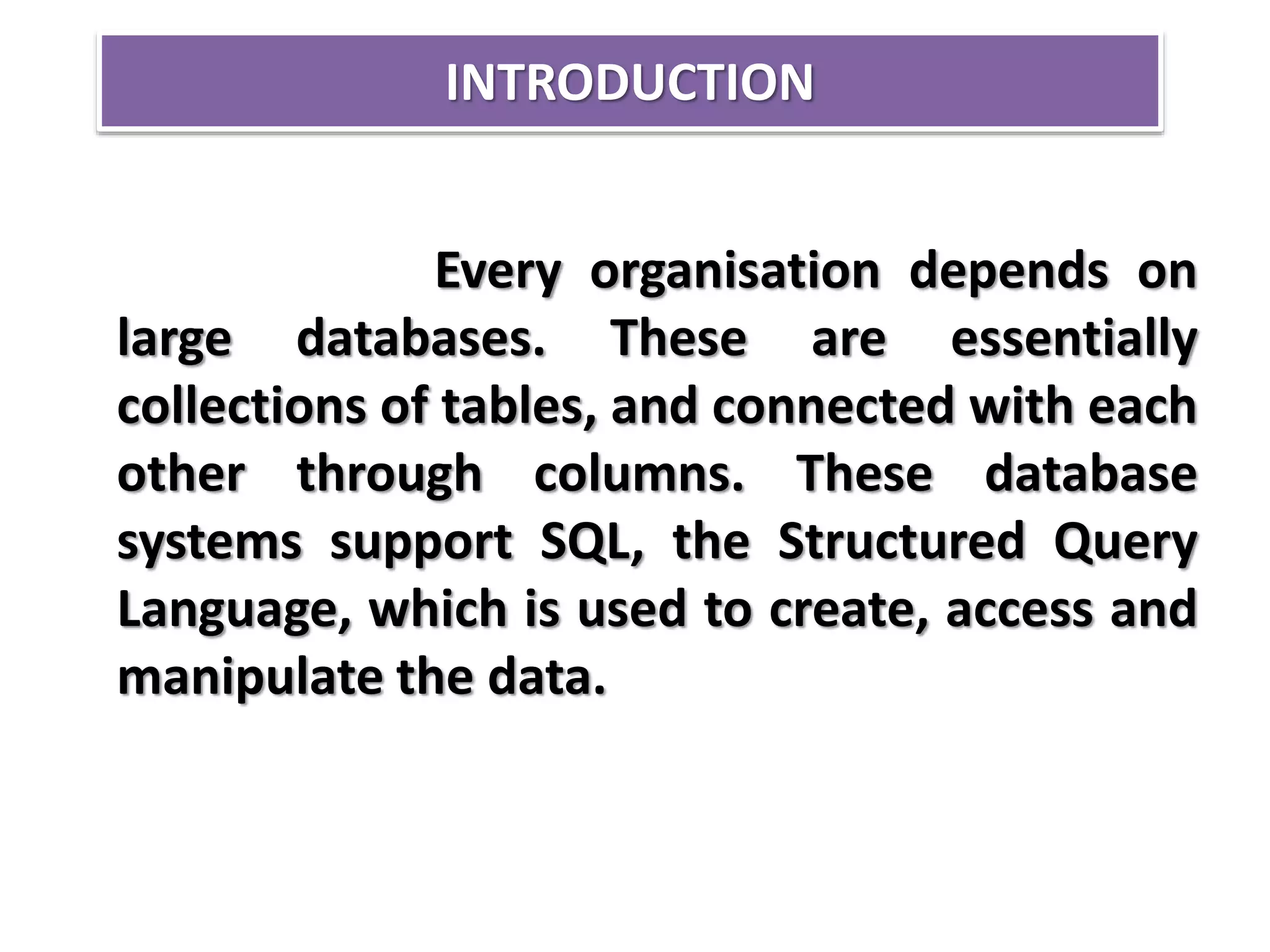 Class 12 CS Ch-16 MySQL PPT.pptx | Databases | Computer Software and ...