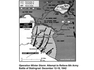 Operation Winter Storm : Attempt to Relieve 6th Army Battle of Stalingrad: December 12-18, 1942   
