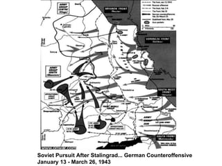 Soviet Pursuit After Stalingrad... German Counteroffensive January 13 - March 26, 1943   