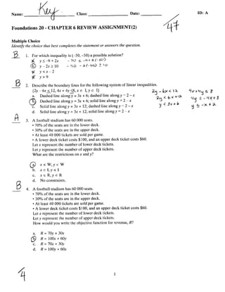 Foundations 20 Ch. 6 review assignment(2)key