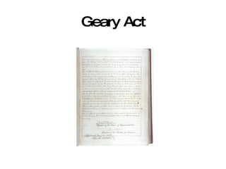 Geary Act