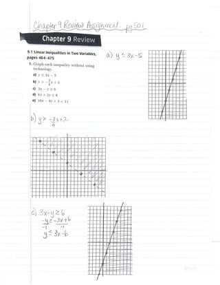 Mrs. Sack's Pre-Calc20 Ch. 9 review assignment answer key