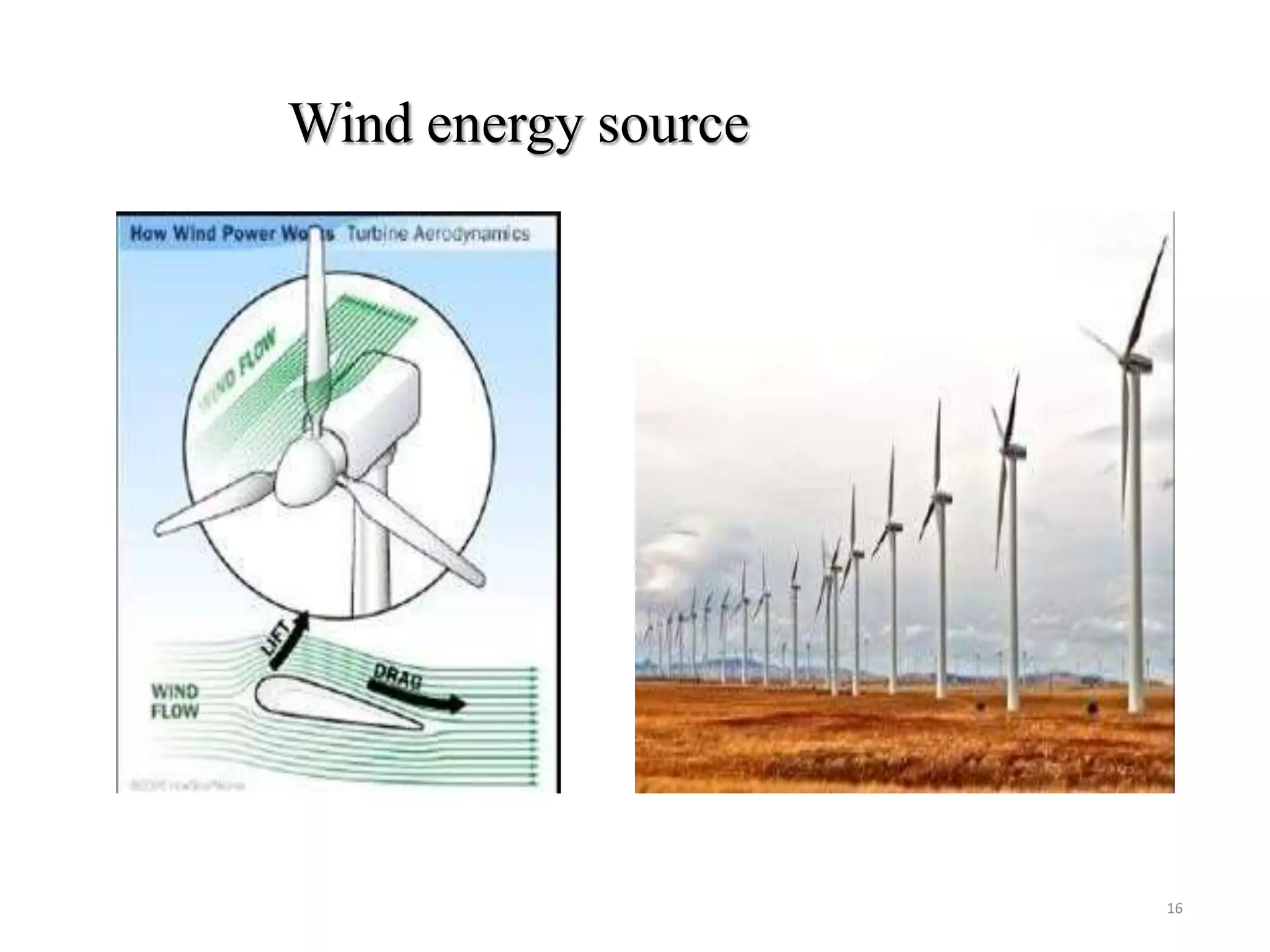 Wind energy source
16
 