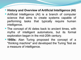 Fundamentals of ai chapter 1 introduction | PDF