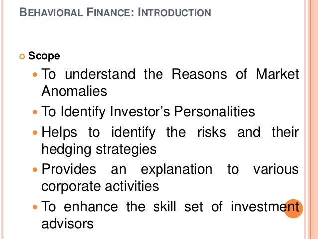 Phd thesis behavioral finance