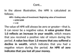 Comprehensive Guide to Investment Risk and Return Analysis | PPTX