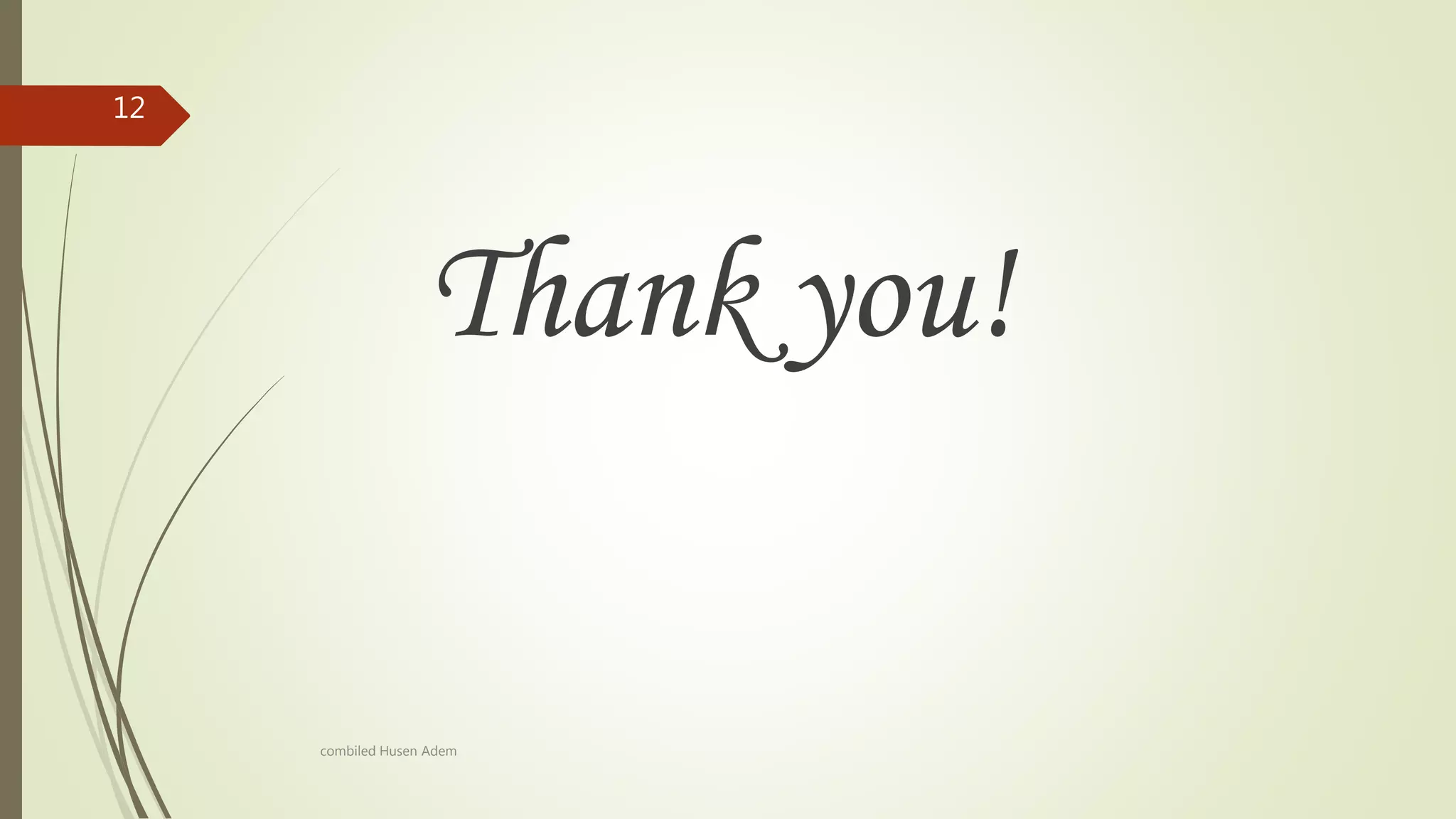 Thank you!
12
combiled Husen Adem
 