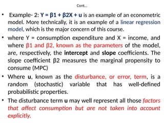 Chapter one Introduction to Econometrics | PPTX