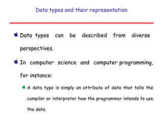Introduction to Data Science Chapter Two | PPTX
