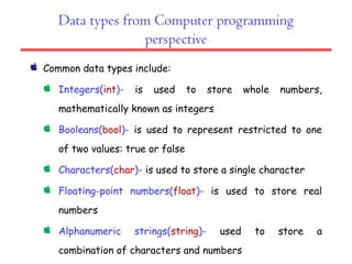 Introduction to Data Science Chapter Two | PPTX