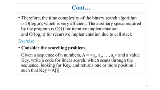 Divide and Conquer Algorithms: Methodology, Min-Max, and Binary Search ...