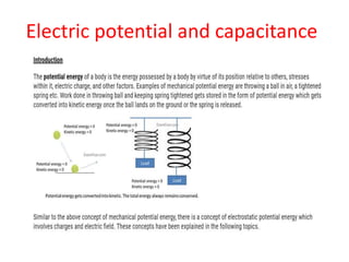 Electric potential and capacitance
 
