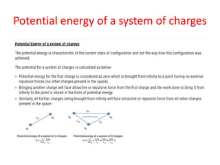 Potential energy of a system of charges
 
