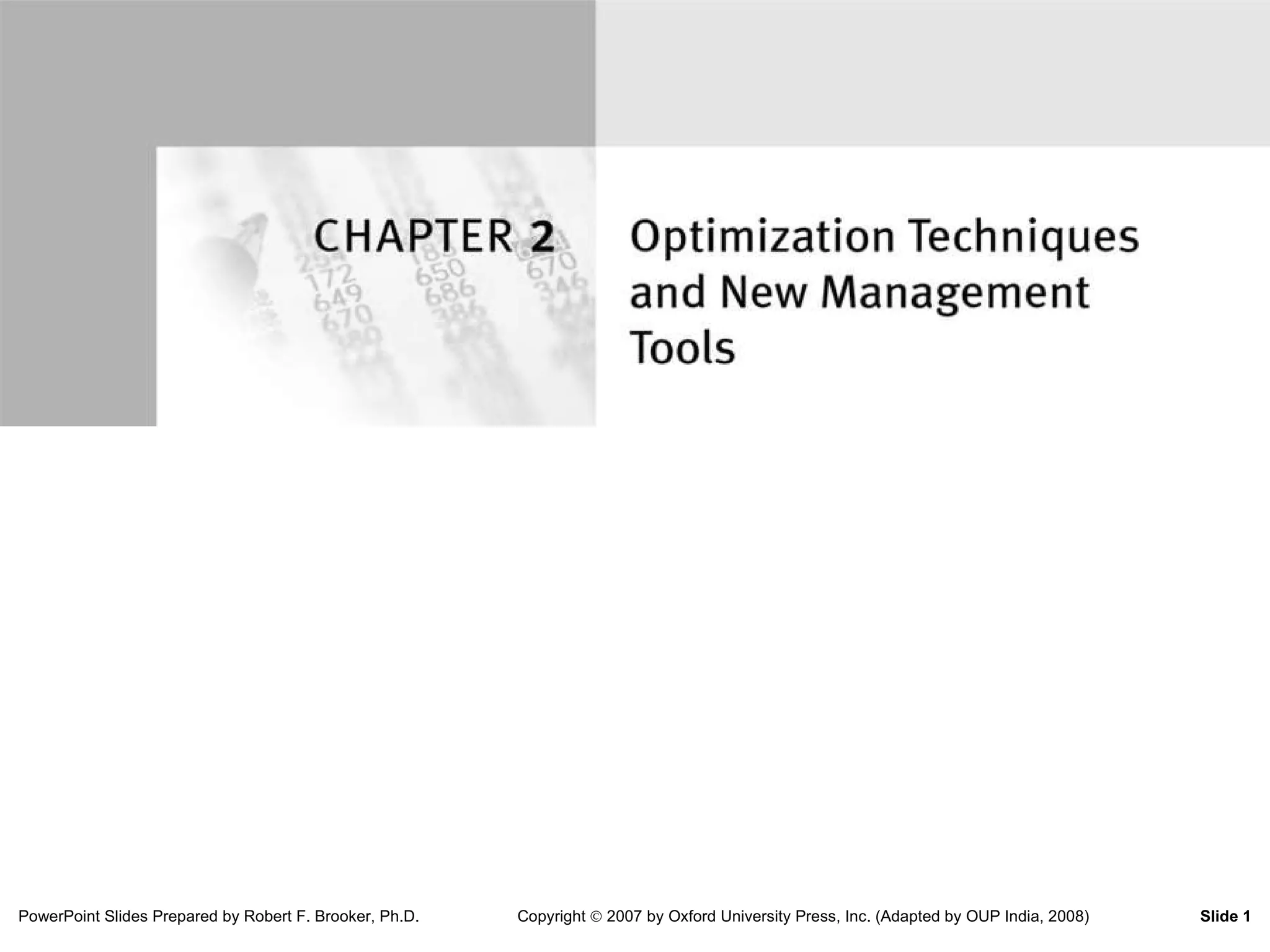 Ch. 2-optimization-techniques | PPT