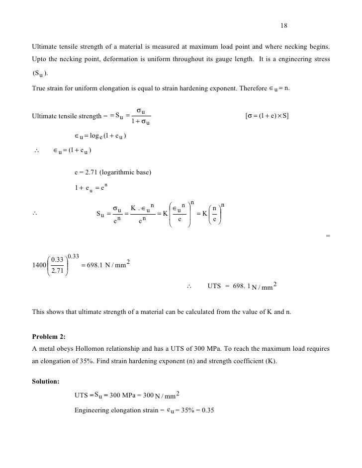 Ch 2 Stress Strains And Yield Criterion Ch 2 Stress Strains And Yield Criterion
