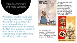 57
Nazi Antifeminism
and male sexuality
 