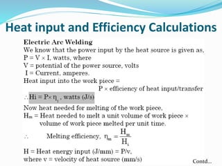 Heat input and Efficiency Calculations
Contd…
 