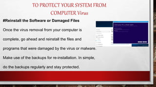Ch. 3 computer virus | PPTX | Operating Systems | Computer Software and ...
