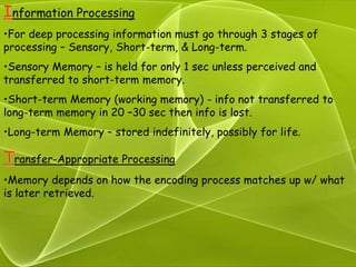 Ch. 6 memory | PPT