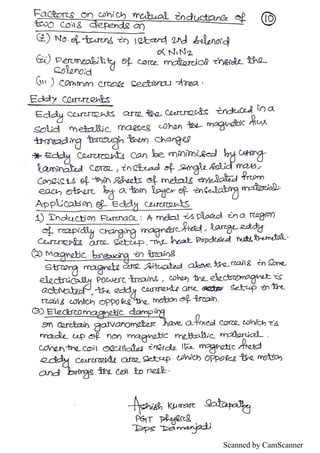 class 12 physics electromagnetic induction | PDF